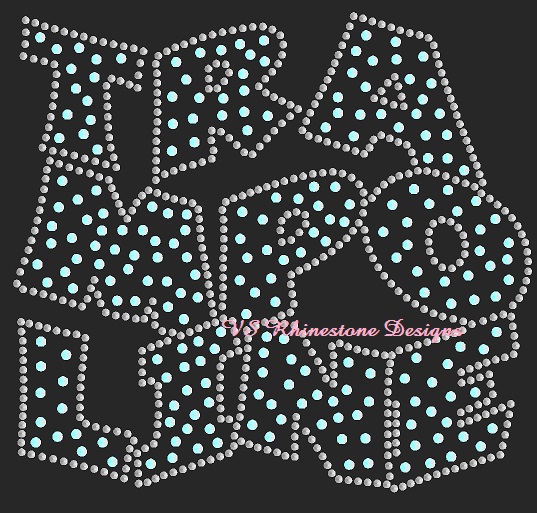 Trampoline Staggered Sequin Transfer - Pink